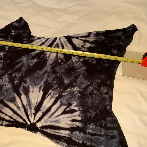 TRYST Tie Dye Loose Fit Lightweight Stretchy Long T-Shirt Short Sleeve Tunic- XL - Picture 8 of 8